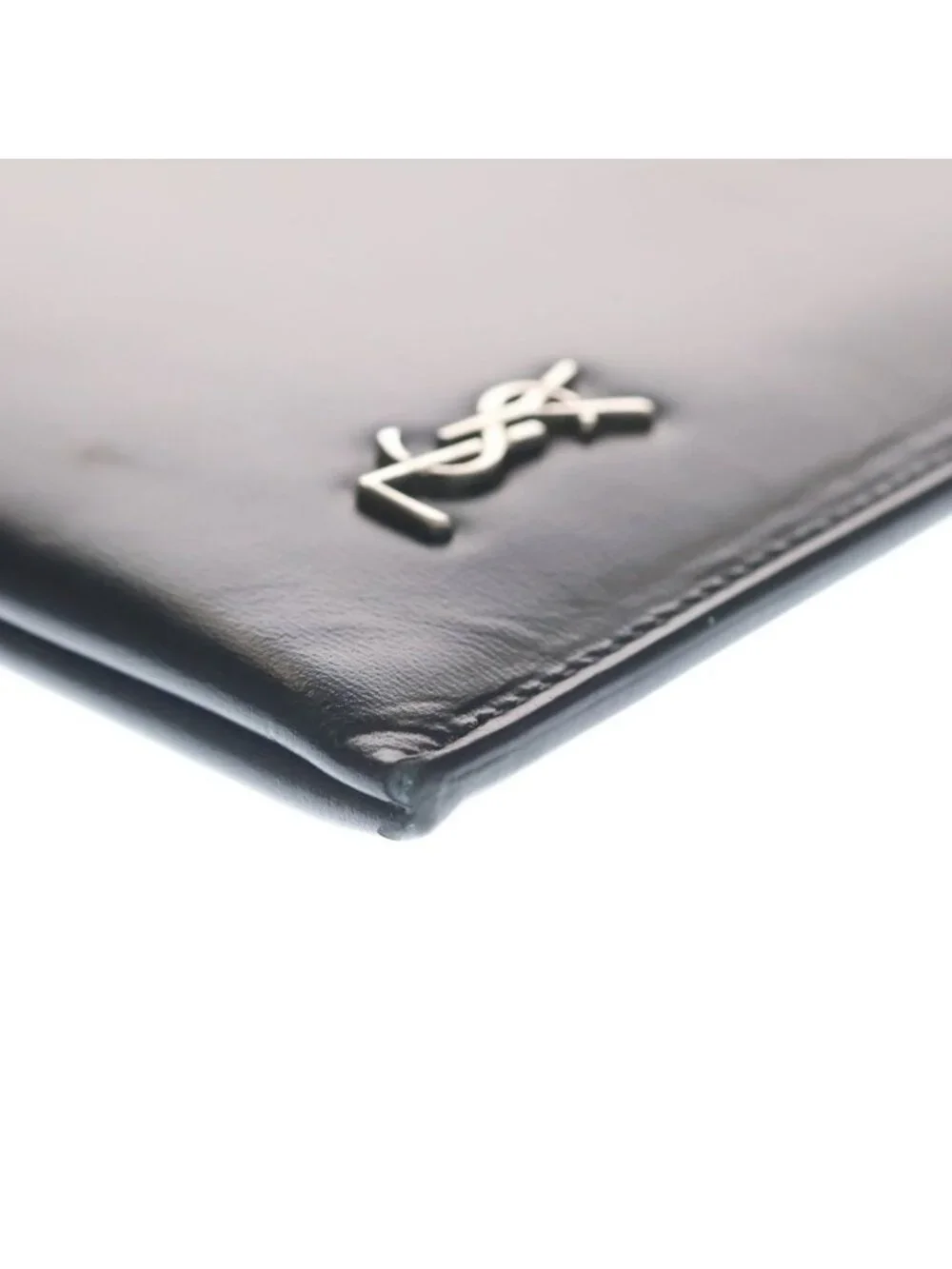 ★SOLD★ Saint Laurent Paris Leather Clutch Black - Picture 5 of 6